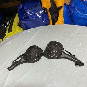 Black Sparkle Push-Up Bra